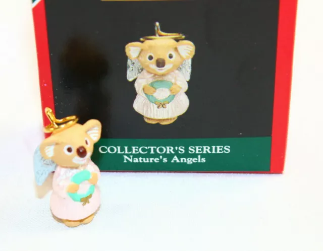 Hallmark 1992 Natures Angels 3rd in Series Miniature Christmas Tree Ornament