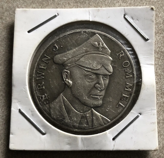 WW2 GERMAN Afrika Korps General E.j. Rommel Commemorative Collectors ...