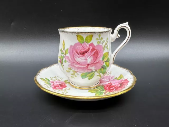 Royal Albert American Beauty Demitasse Cup Saucer Set(s) Bone China England