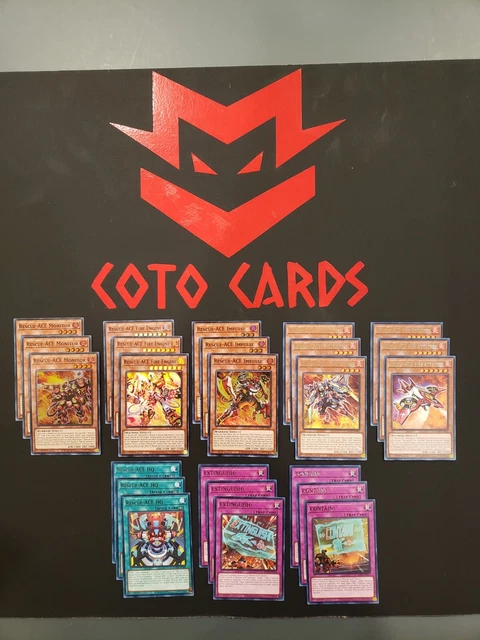 Rescue-Ace Deck Core (AMDE, Super Rare) **ALL 24 CARDS** YUGIOH NEW