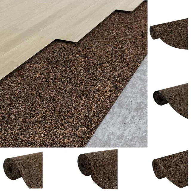 Rotolo di Sughero in Gomma 100x200 cm 2 mm vidaXL