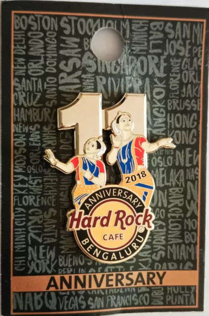 Hard Rock Cafe BENGALURU Jahr 2018 11th Anniversary Pin