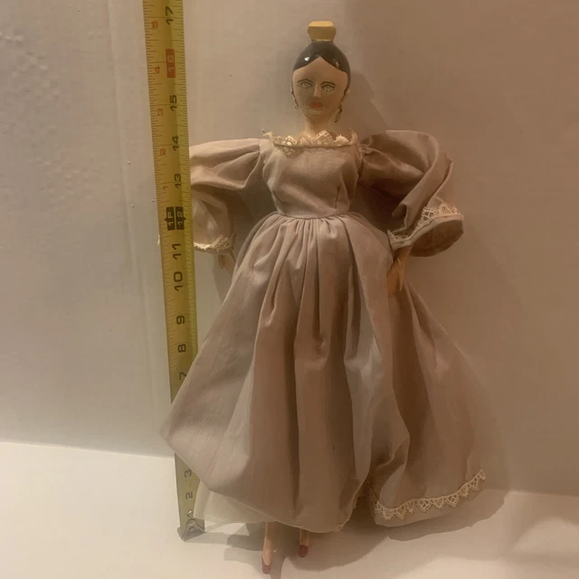 1950’s Mccalls Wood Grodnertal grodner tal wooden Doll 17 inch