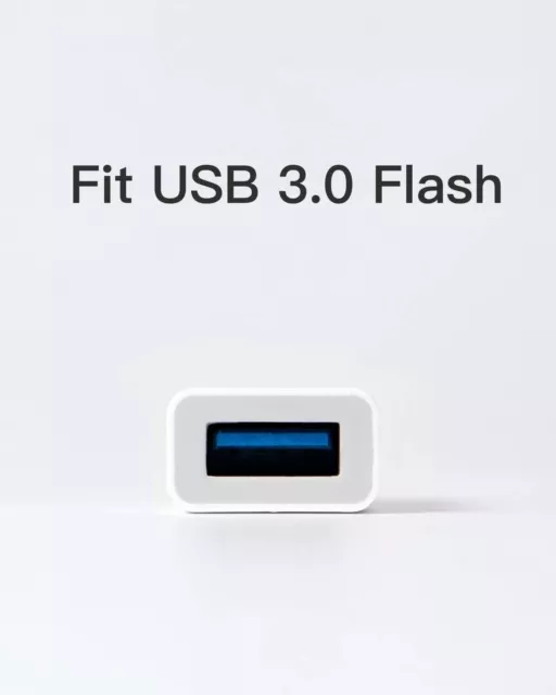 iOS Camera Storage Adapter 8 Pin USB 3.0 Flash Drive OTG For Apple iPhone iPad 3