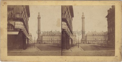 Paris Place Vendôme France Photo ThL4n28 Stereo Vintage Albumine 