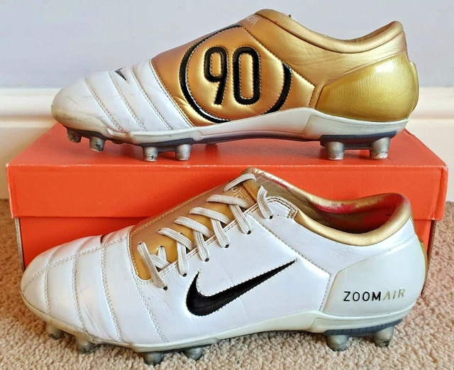 NIKE TOTAL 90 Air III FG *Pro Version* White/Metallic Gold/Black £154.99 - PicClick UK