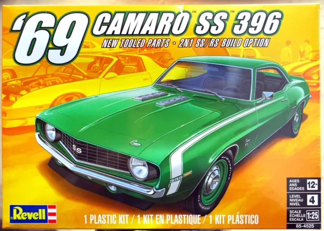 Revell 4525 1969 Chevrolet Camaro SS 396 2´n1 1:25 USA muscle car