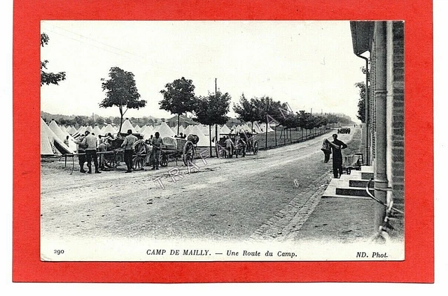 cpa 10 CAMP de MAILLY - A Route du Camp