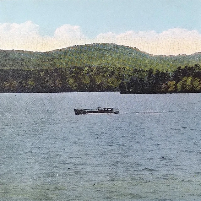 1930-45 First Lake Fulton Chain of Lakes Old Forge Adirondack New York Postcard