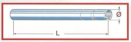 Gabelstandrohr von Niki Tarozzi Durchmesser 41X725mm für Honda Vigor 650