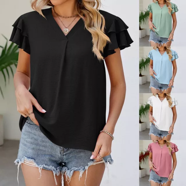 Women T Shirts Trendy Short Sleeve Graphic Print Spring Tees Tops