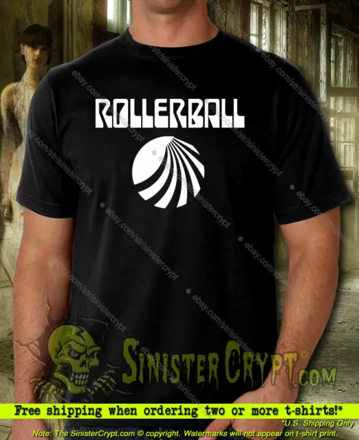 Rollerball t-shirt. Sci Fi Movie James Caan Retro Vintage 70's Cult Small to 6XL 3