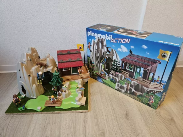 PLAYMOBIL Action 9126 Kletterfels mit Berghütte