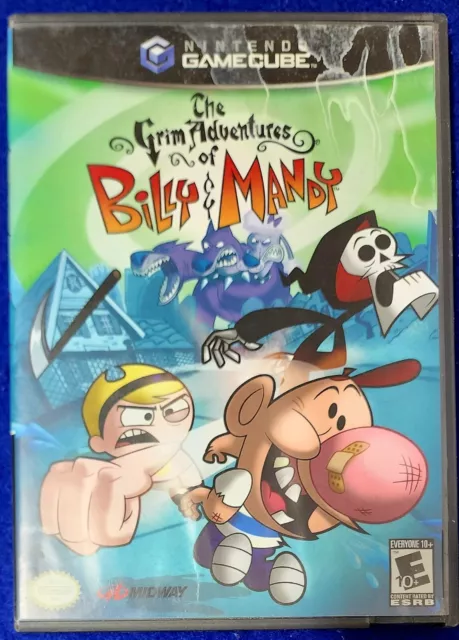 Grim Adventures of Billy & Mandy (Nintendo GameCube, 2006) W/ Manual