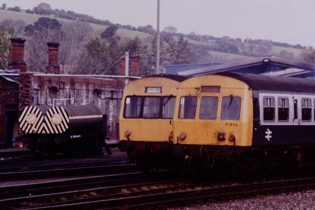 1991 BRITISH RAIL Diesel Loco P874 Exeter Locomotive Slide Ref 3908 £3. ...