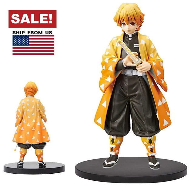 6" Anime Demon Slayer PVC Action Figure Kimetsu no Yaiba Agatsuma Zenitsu Toy US