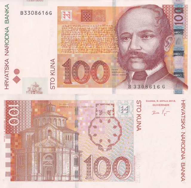 Croatia 100 Kuna 2012 P 41b UNC