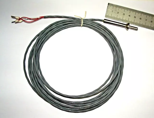 Capteur sonde température PT100, branchement en 3 fils avec câble 4,8m !