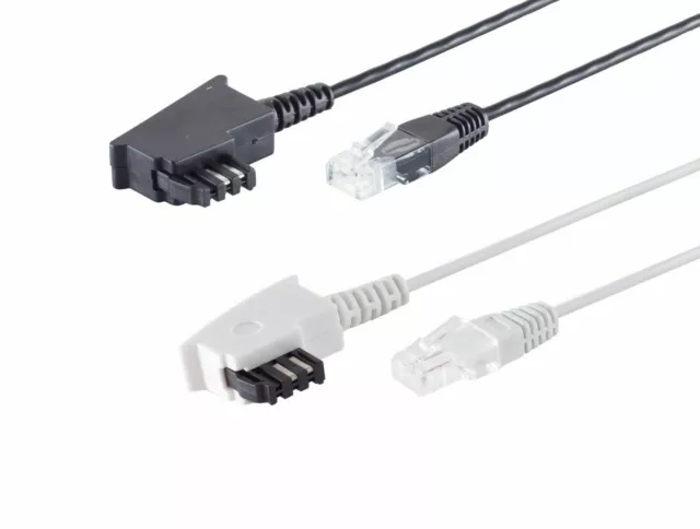 VDSL Routerkabel für DSL Telefonkanbel TAE-F RJ45 ISDN Router Telefon 0,5m - 20m