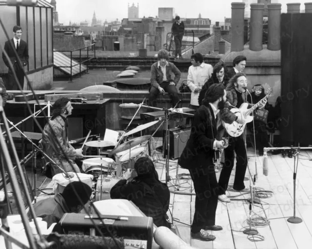 The Beatles Rooftop Concert Photo Print Poster Ringo George John Paul