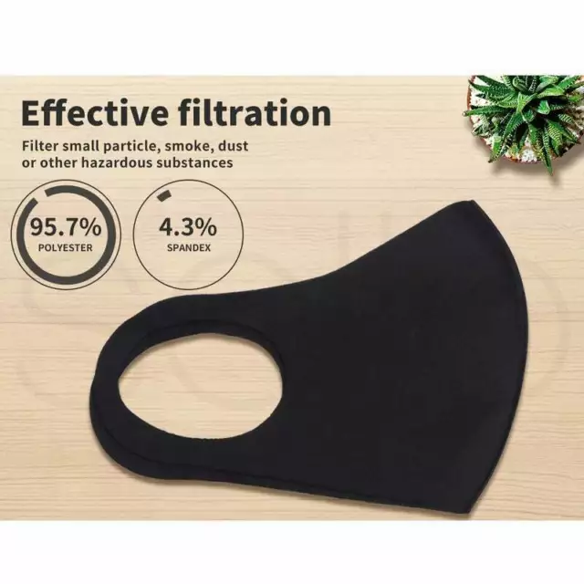 Ice Silk Mask Anti-dust Cotton Mouth Face Mask Anti-fog Black 3d Mask Respirator 2