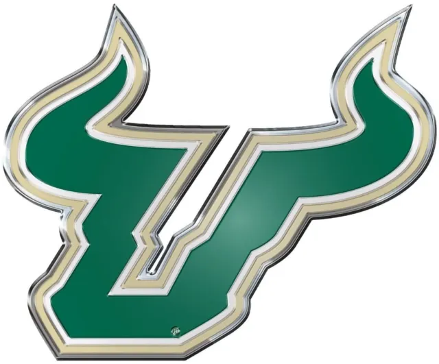 University of South Florida USF Bulls Auto Emblem, Aluminum Metal, Embossed...