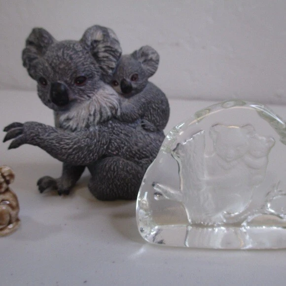 Koala Collectibles lot decor glass, ceramic, & rubber toy