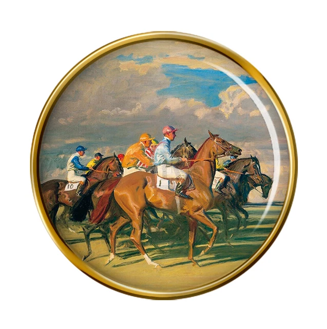 Caballo Carreras Bajo Arrancadores Pedidos Pin Insignia