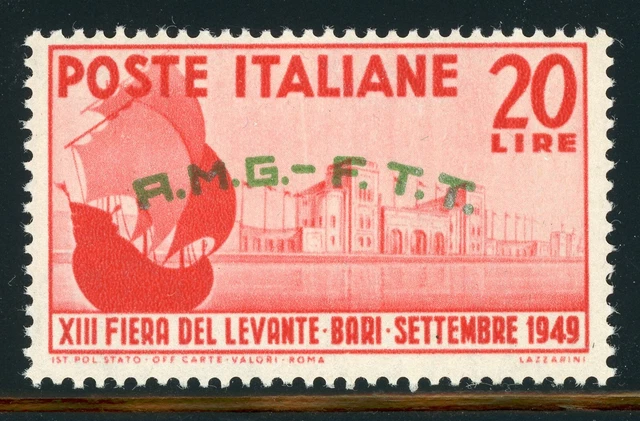 AMG-FTT Trieste MNH: Scott #52 20L 13th Levant Fair BARI Ship CV$14+