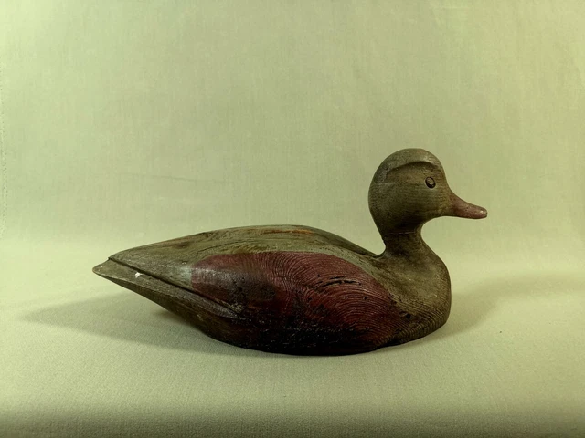 Ancien Appelant De Chasse Canard En Bois – Leurre Vintage – Fabrication Française
