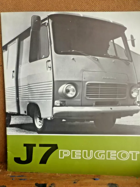 PEUGEOT J7 1975 Sales brochure commerciale prospektus   / FLAMAND FLEMISH 16P