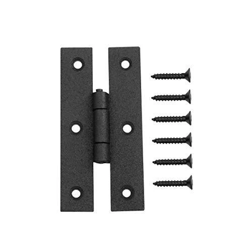 Black H Cabinet Hinges 3 in. Wrought Iron