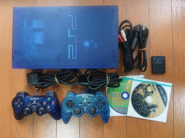 Sony PS2 SCPH-37000 PlayStation 2 Ocean Blue Body Confirmed Operation Sony PS2 SCPH-37000 PlayStation 2 Ocean Blue Body Confirmed Operation
