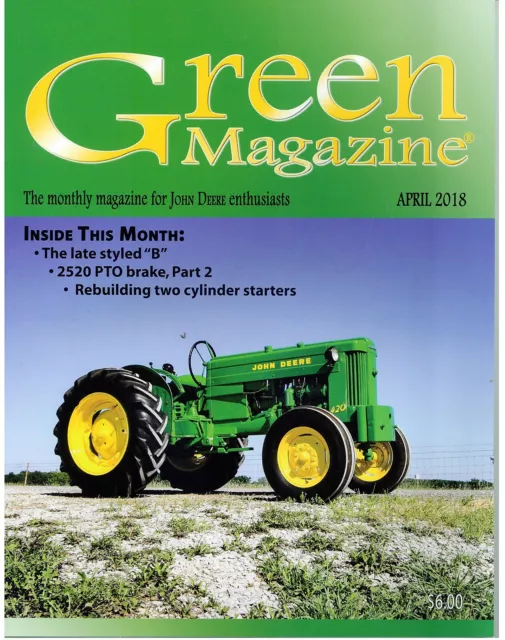 John Deere Late Styled Model B Tractor, 2520 PTO Brake, 720 Diesel Compression