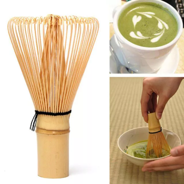 Japanese Ceremony Bamboo Matcha Powder Whisk Green Tea Chasen Brush Tool