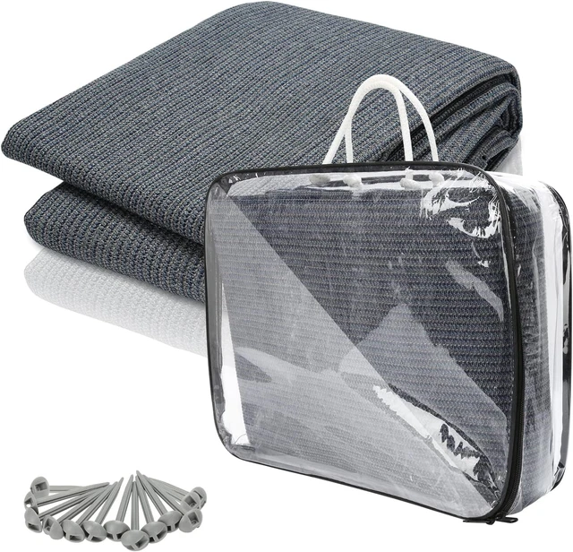 Tappeto Per Tenda Da Campeggio - Con Occhielli E Picchetti, Traspirante E Antiscivolo - Foto 9