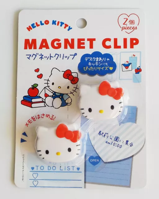 CUTE HELLO KITTY Magnet Clip 2 pieces SANRIO KAWAII