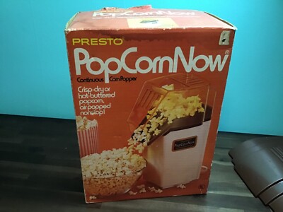 PRESTO Vintage Popcorn Now HOT AIR POPPER 1150 Watts 04810 New Old Stock