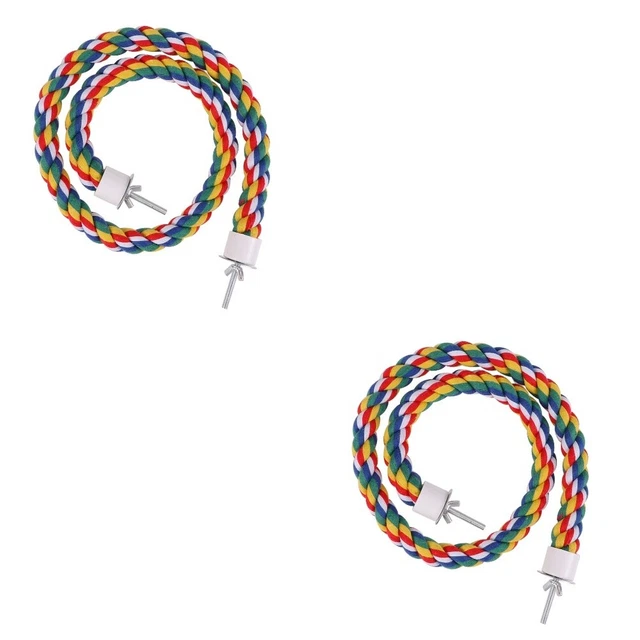 parrot toys for large birds 2x Vogel Liefert Vogel Seil Vogel Spielzeug Seil Bar