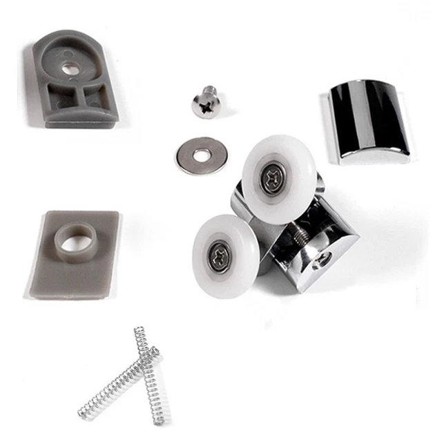 HEAVY DUTY SLIDING Shower Door Rollers 23mm Top Bottom Wheels Smooth