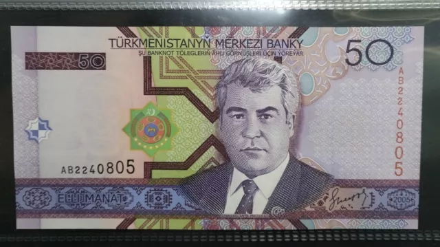 Banconote Mondiali Turkmenistan 50 Manat 2005 Fds Unc