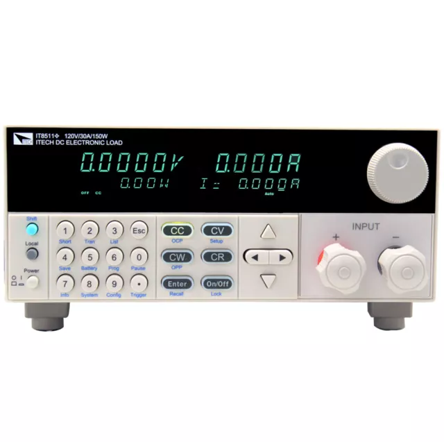 ITECH IT8511+ 120V/30A/150W Single-Channel Programmable DC Electronic Load USA