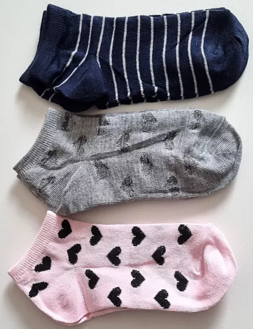 12 PAAR MÄDCHEN  MIX SOCKEN Sneakers STRÜMPFE Füßlinge  Größe  23/26-35/38 3