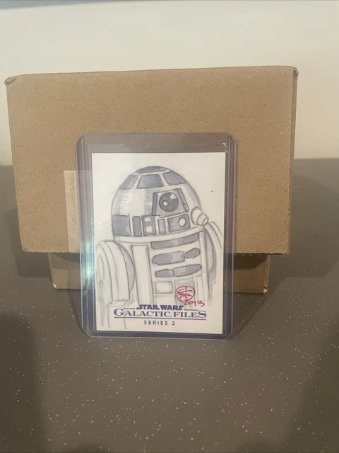 2013 Star Wars Galactic Files Artist Sketch Autograph Auto 1/1 R2D2
