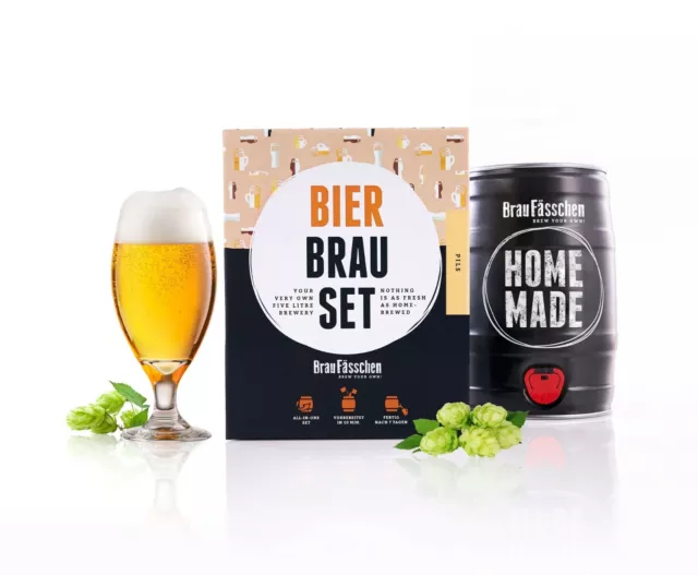 BRAUFÄSSCHEN Bierbrauset PILS Bier selbst brauen NEU/OVP Fass SET Geschenk