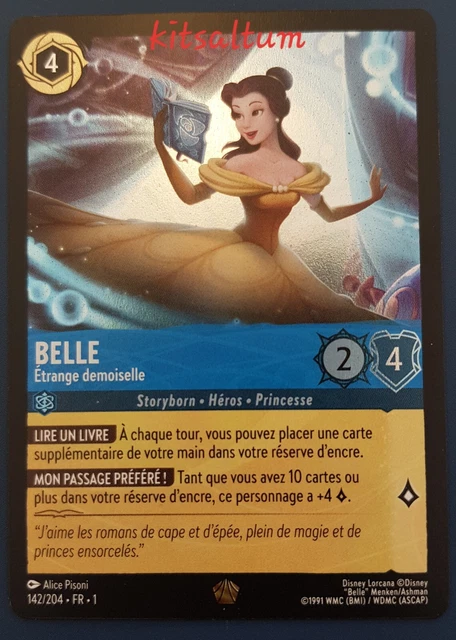 Carte Disney Lorcana « Belle - Strange But Special » - Édition Enchantée, Gradée ACE 10 - N°214/204