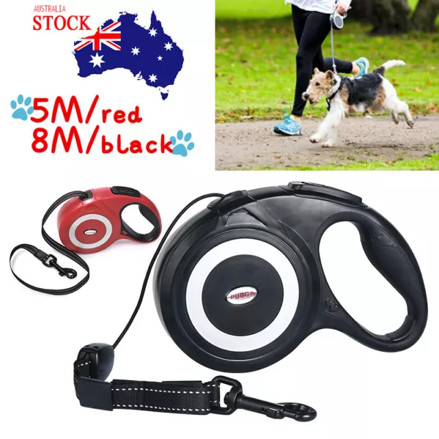 5m/8m Heavy Duty Pet Dog Automatic Retractable Traction Rope Walking Lead Leash