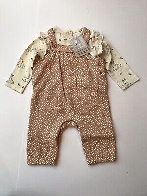 John Lewis splendido per neonate Cervo Vestito 2 PEZZI età 3-6 mesi * BNWT *