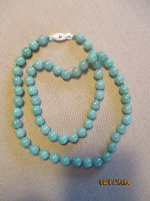 Collier En Perle De Jade Jadeite