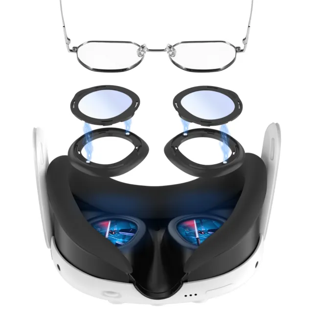 Für Meta Quest 3 VR Brille Linsenschutz Rahmen Anti-Kratzer Objektivabdeckung